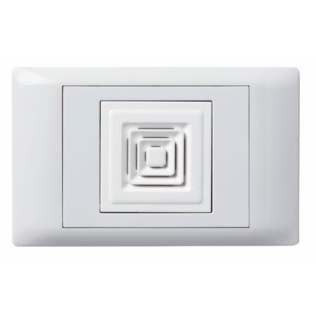 Excel Life - Common plate - Bell electronic 1 gang 12-48V a.c. 80dB at 1m white