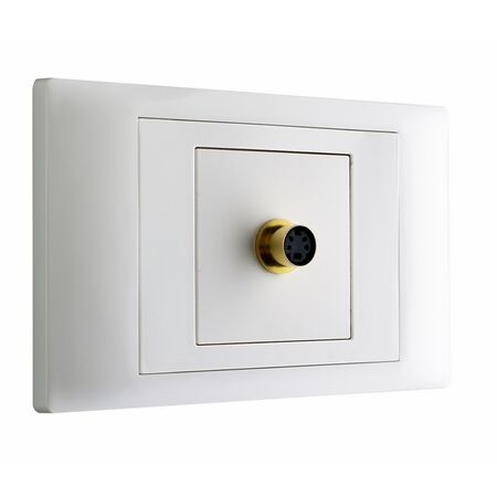 Excel Life - Common plate - VGA outlet white