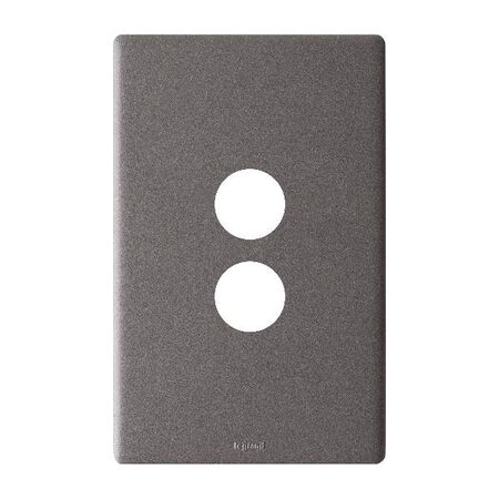 Excel Life EM Series Grid & Plate 2 Gang Urban Grey