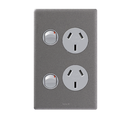 Excel Life 10A Vertical Double Powerpoint Urban Grey