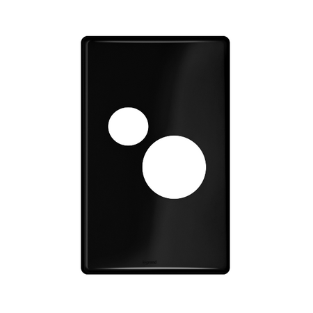 Excel Life Vertical Single Powerpoint Coverplate Black