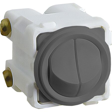 Excel Life - Rocker switch mechanism 1 way duo 16A 10AX 240V a.c. urban grey