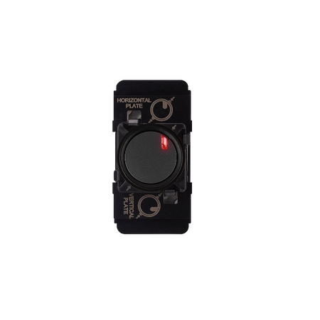 EXCEL LIFE PUSH-BUTTON MECHANISM INTERMEDIATE WITH LED INDICATOR 10AX MATT BLACK