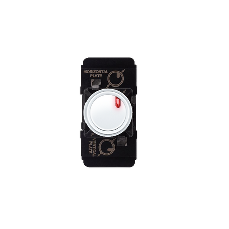 EXCEL LIFE PUSH-BUTTON MECHANISM INTERMEDIATE WITH LED INDICATOR 10AX GLOSS WHITE