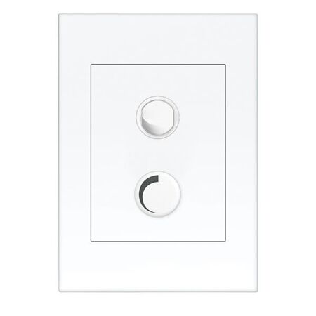 HPM VIVO 250VA 2 Wire Trailing Edge Rotary Dimmer White