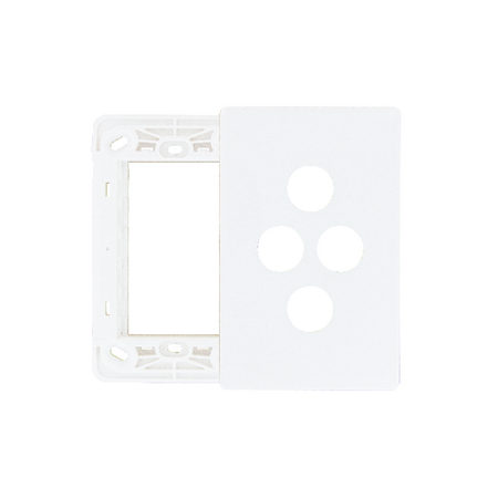 Excel Life Smart Grid & Plate for 2  Smart Switches / Dimmers and 1 Wireless Master Switch / Blind Switch Matt White
