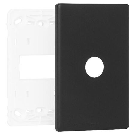 Excel Life Smart Grid & Plate for 1 Gang Switch or Dimmer Matt Black