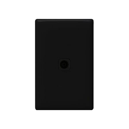 Linea TV outlet coaxial 1 gang 75 Ohm black