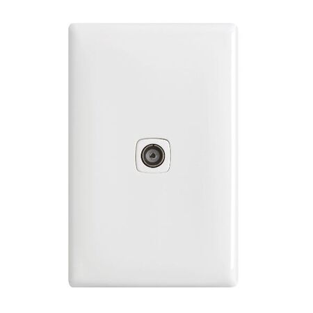 Linea - TV outlet PAL F-type 1 gang 75 Ohm white