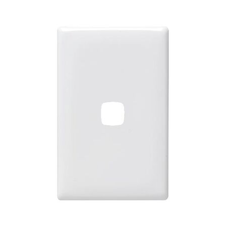 Linea - Grid & plate only 1 gang white