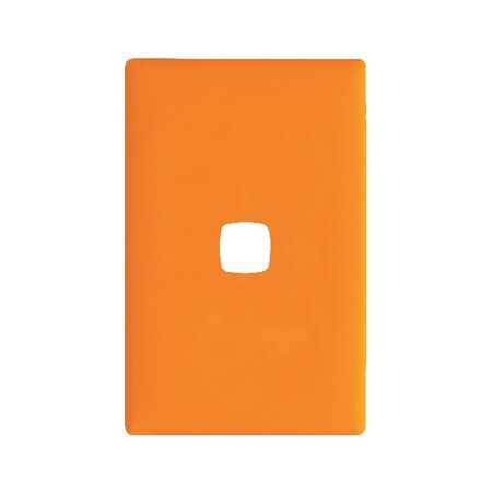 Linea - Coverplate 1 gang soft touch orange