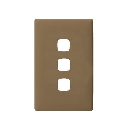 Linea Coverplate 3 gang ninja khaki