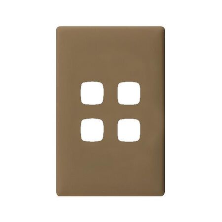 Linea - Coverplate 4 gang ninja khaki