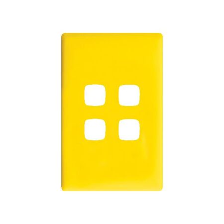 Linea Coverplate 4 gang sunshine