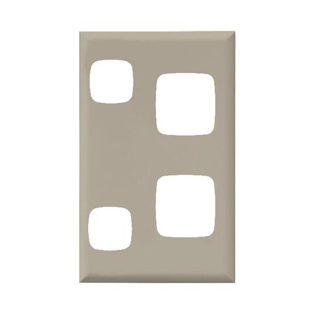 EXCEL - Double vertical powerpoint coverplate only - Beige