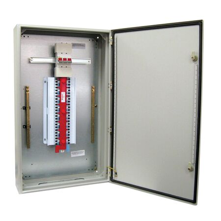 DBX³ - Distribution board IP55 1 DIN standard with main switch grey 84P 250A 1200Hx600Wx200Dmm