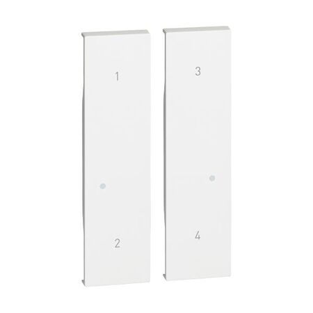 Living Now with Netatmo Wireless 4 Scenario Switch Cover White