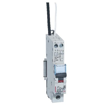 RCBO (COMBO MCB/RCD) 10KA DX3 1P20A TYPEA 30MA 1M BLACK TAIL