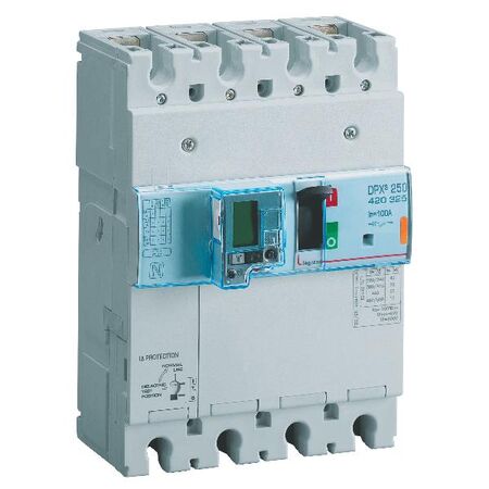 DPX³ 250 MCCB Electronic Release + e.l.c.bs - Icu 70 kA - 400 V~ - 4 Phase - 100 A