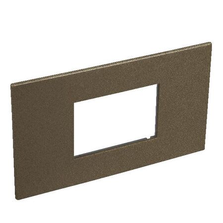 ARTEOR Square 3 Module Coverplate Dark Bronze