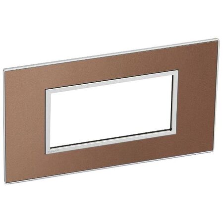 ARTEOR Square 4 Module Horizontal Coverplate Pink Champagne