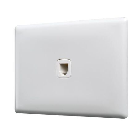 Linea - Phone outlet RJ12 1 gang white