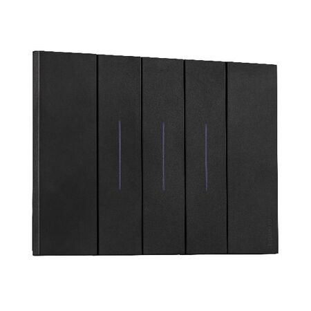Bticino Living Now 10A 3 Gang Switch Black