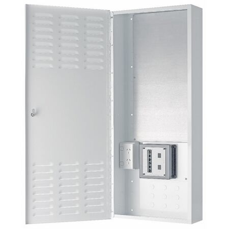 Surface Enclosure with 8 Port Patch Panel White