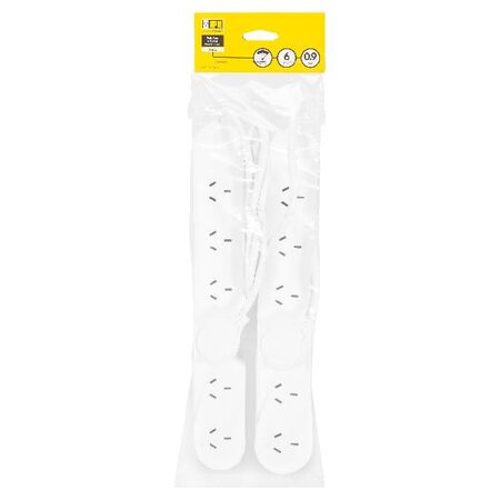 HPM Basic 6 Outlet Powerboard - Twin Pack