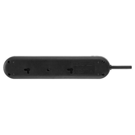 HPM Standard 4 Outlet Powerboard Black