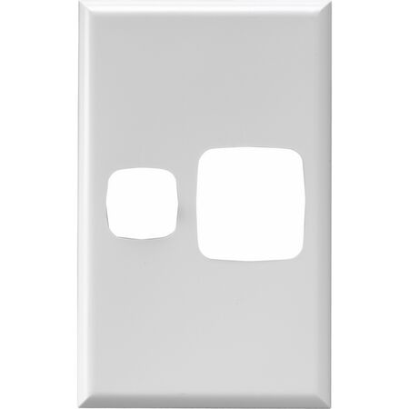 EXCEL - Single vertical powerpoint coverplate only - Gloss White