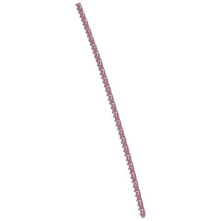 CAB3 - Markers for terminal blocks and wiring 0.15 to 0.5mm² numbers - colour code 0.15-0.5mm² purple number 7 pack of 1000