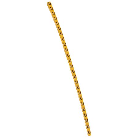 CAB3 - Markers for terminal blocks and wiring 0.15 to 0.5mm² black letters on yellow background 0.15-0.5mm² letter U pack of 300