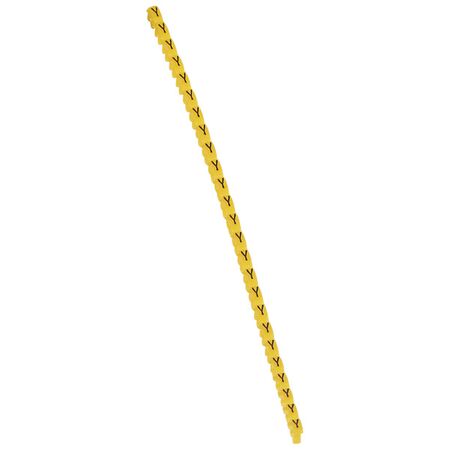 CAB3 - Markers for terminal blocks and wiring 0.15 to 0.5mm² black letters on yellow background 0.15-0.5mm² letter Y pack of 300