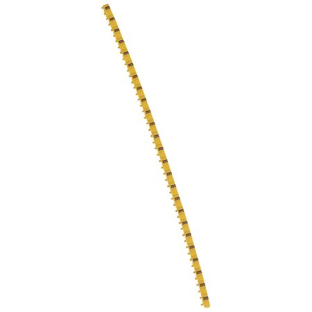 CAB3 - Markers for terminal blocks and wiring 0.15 to 0.5mm² black symbols on yellow background 0.15-0.5mm² symbol DC pack of 300