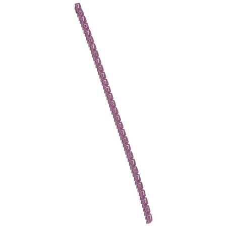 CAB3 - Markers for wiring 1.5 to 2.5 mm² numbers - colour code 1.5-2.5mm² purple number 7 pack of 1200