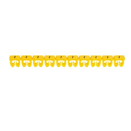 CAB3 - Markers for wiring 1.5 to 2.5mm² black symbols on yellow background 1.5-2.5mm² symbol ~ pack of 300