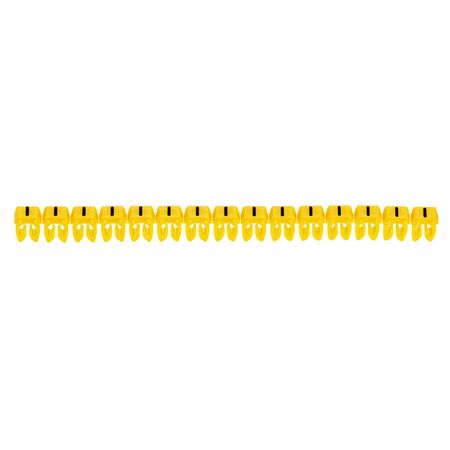 CAB3 - Markers for wiring 4 to 6mm² black symbols on yellow background 4-6mm² symbol - pack of 300