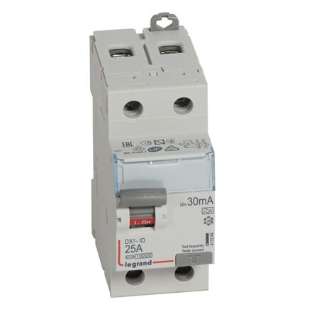 RCD DX3 6000 - 10kA - residual current device - 25A - 30mA - A Type