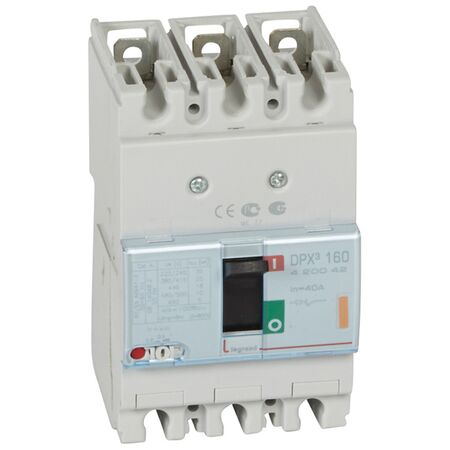 DPX³ 160 Thermal Magnetic MCCB - Icu 25 kA - 400 V~ - 3 Phase - 40 A