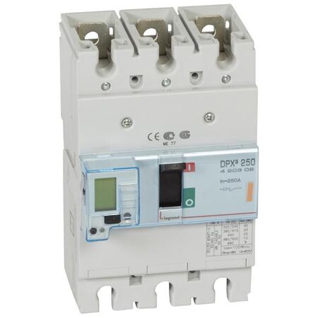 DPX³ 250 MCCB electronic release - Icu 25 kA - 400 V~ - 3 Phase - 250 A
