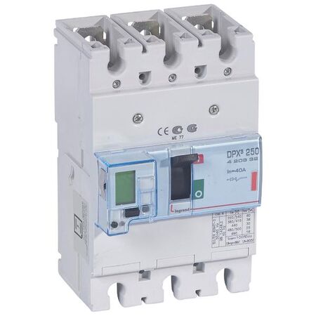DPX³ 250 MCCB electronic release - Icu 36 kA - 400 V~ - 3 Phase - 40 A