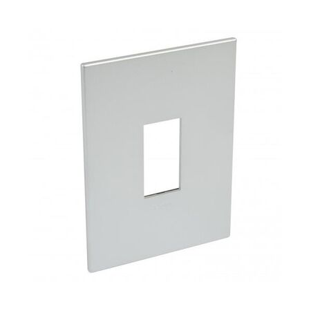ARTEOR Square 1 Module Vertical Coverplate Soft Aluminium