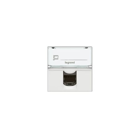 Arteor modular - RJ45 socket/mechanism UTP Cat5e 8 contacts 2 module white