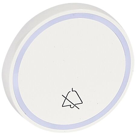 Arteor hotel equipment - BUS/SCS - Round key cover - with symbol DO NOT DISTURB - 2 modules white
