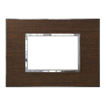 ARTEOR Square 3 Module Horizontal Coverplate Wenge Wood