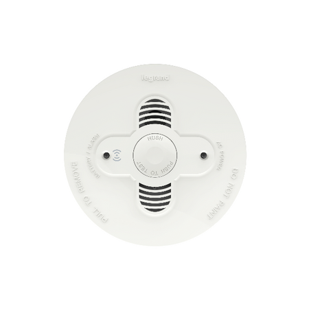 Legrand 240V Wired RF Wireless Photoelectric Flush Mount Smoke Alarm
