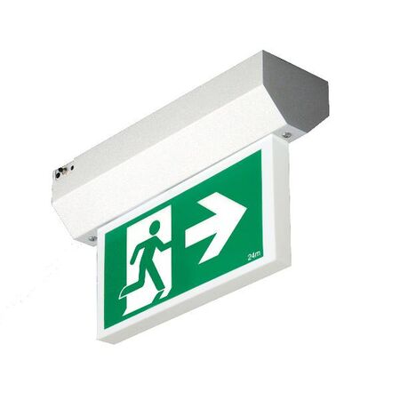 Securit LED Surface Mount 4W Emergency Exit Sign - Single Sided Running Man RIGHT