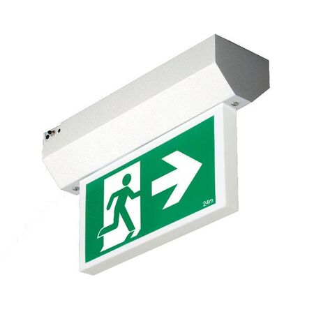 Securit DALI LED Surface Mount 2.6W Emergency Exit Sign - Double Sided Running Man LEFT / RIGHT