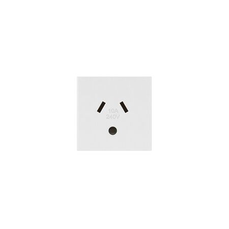 Arteor modular - Single powerpoint autoswitch mechanism 1 gang 10A 240V a.c. with round earth white